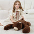 24 Inch 4 Cozy Weighted Bear Stuffed Animal Brown Bear Plush Toy Pound Soft Fur Long Arms Hugging Toy Gift for Kids
