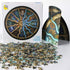 Moruska 500 Piece Puzzles for Adults - Zodiac Constellation Round Mandala Astrology Jigsaw Puzzle