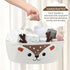 Weysat Cute Deer Baby Diaper Caddy Organizer Cotton Rope Diaper Caddy Basket Woodland Nursery Decor Portable Organizer
