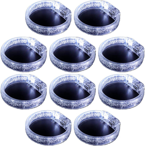 LED Light Up Bracelets, White Glow Wristbands Party Favors for Kids, 10 Pack, Birthday, Halloween, Carnivals