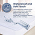 25 38 5 Waterproof Kids Portable Crib Mini Crib Mattress Protector x x in. Baby Mini Vinyl Crib Cover with Zipper
