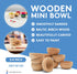 3/4 inch, Pack 100 Woodpeckers Unfinished Wood Mini Bowl, Perfect for Scale Models, Dollhouse Dishes, Wood Craft