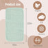 MIGIOL 100% Pack 12. 12 Muslin Burp Cloths Cotton of Soft, Gentle & Absorbent Baby Burp Cloths for Baby Girl & Boys.
