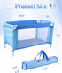Set 18 Inch BABESIDE Baby Doll Crib for Dolls, Foldable Baby Doll Bed Playpen Toy Crib with Storage Bag for Reborn Baby