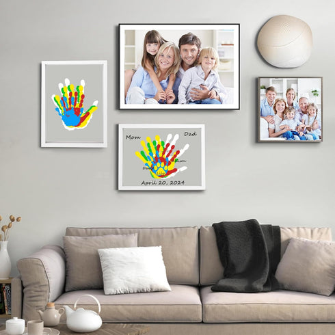 5 Family Handprint Kit - Baby Hand and Footprint Kit, Adoption Gifts, Family Gifts for New Parents, Christmas, New Mom