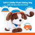 12 Commands, 3+ hahaland Robot Dog Realistic Interactive Plush Kids Toy Voice Controlled Talking Acts Like a Real Puppy
