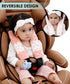 1 one enjoy 4 Pack Baby(9.8'X2.2''inch) Car Seat Belt Straps Cover for Baby Kids,Pink Baby Carrier Straps Covers