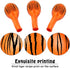 40 Tiger Balloons with Animal Print Stripes, Jungle Safari Theme for Zoo Party Supplies and Birthday Decoration
