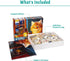 1000 Piece Puzzle for Adults - Cozy Cabin Snowscape Painting - Cute Kitten Jigsaw Puzzles