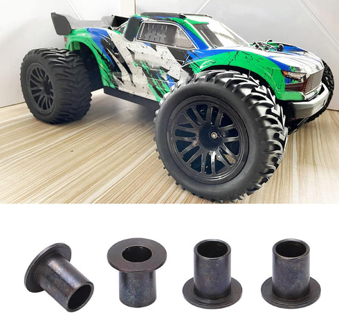 RC Car Flanged Tube Parts, 4Pcs Steel Flange Tube Fits for Arrma 1/10 Remote Control Car