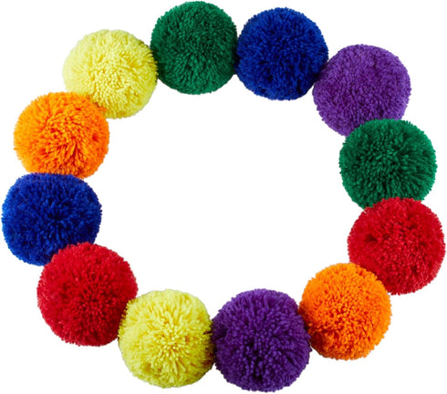 12-Pack Soft Fleece Balls - Large 5" Kids Playground Balls - Handballs Dodgeball Kickball for Indoor Outdoor Games