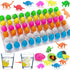 60PCS Small Hatching Dinosaur Eggs for Dinosaur Birthday Party Favors Summer Goodie