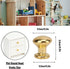 SPYMINNPOO 8Pcs 1:12 Scale Miniature Round Head Knobs, Metal Dollhouse Door Handle Knobs Furniture Knobs Accessories