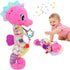 Joosharkidz Baby Girl Toys 0-6 Months Musical Seahorse Stuffed Animal Tummy Time Toys
