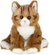 Bearington Manny The Tabby Cat Plush - 10.5 Inch Orange Cat Stuffed Animal - Long Hair Tabby Plush