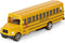 Long-Nose School Bus Die Cast Metal Model Toy Car, 6 Inches with Pullback Action for Gifts