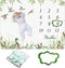 Preboun Baby Monthly Milestone Blanket 40"x60" Mallard Duck Months Blanket Photo Props