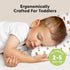 14X20 Set KeaBabies Toddler Pillow with Pillowcase, Jumbo - Soft Organic Cotton Toddler Pillows for Sleeping - Machine