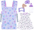 18INDC Baby Doll Carrier with Doll Accessories Doll Carrier for Kids, Reborn Doll