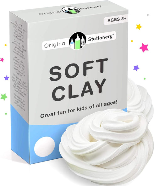 Original Stationery Soft Clay for Slime Making, Moldable Modeling Clay for Kids, 230 g/8.1 oz