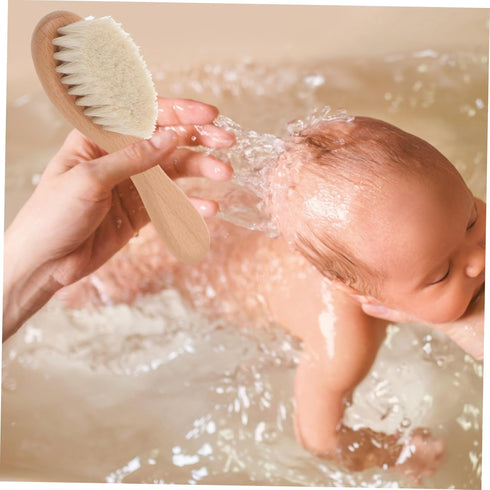 Shampoo Hair Brush Comb Scalp Scrubber Detangler Brush Gentle Soft Bristle Bath Newborn Scalp Cleaning Tool Easy