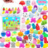 Squishies Toys Bulk 120PCS, Party Favors for Kids, Goodie Bag Stuffers, Classroom
