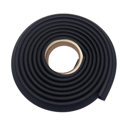 Cardinal Gates EC Edge Cushion for Baby Proofing, Black - Soft Foam Strip for Baby Safety, 12 Feet Padding