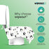WIPEOUTX (20 Pack) 23x25 Inch Toilet Seat Cover XL Panda Print Toilet Seat Covers Disposable for Kids & Adults Soft