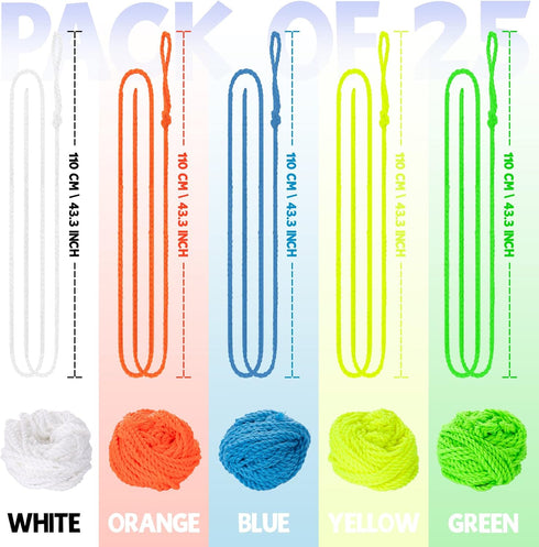 MAGICYOYO 100% Polyester Professional Yoyo Strings for Responsive and Non-Responsive Yoyos - Pack of 25