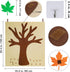 Supla Fall Tree of Thanks Craft Kit, Felt Fall Tree Board with 52 pcs Detachable Autumn Leaf Ornaments for Kids