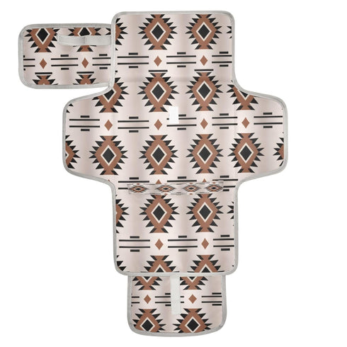 WELLDAY Western Aztec Geometric Baby Changing Pad - Waterproof Diaper Changing Pad with