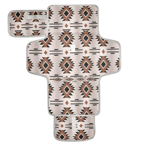 WELLDAY Western Aztec Geometric Baby Changing Pad - Waterproof Diaper Changing Pad with