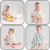 100% Cotton Muslin Baby Bath Poncho - Soft & Absorbent Hooded Towel for Infants & Toddlers, Lightweight and Breathable