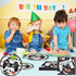 40Pcs Video Game Party Supplies, 20 Plates and 20 Napkins for Space Theme Birthday Decoration