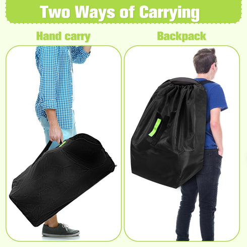 Sublaga 2pcs Car Seat Bags For Airplane Travel, Durable Carseat Cover For Air Travel Car Seat Travel Bag with Shoulder