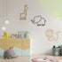 3 Yulejo Pieces Nursery Wall Decor Jungle Theme Nursery Decoration Wooden Woodland Safari Animal Wall Decor with Glue