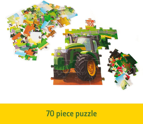John Deere Farm Kids Puzzle, 70 Piece Toddler Learning Toys with Large Durable Pieces for Ages 4 and Up