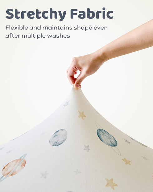 52x28 4 Pack Baby Crib Sheets for Boys and Girls, Toddler Bed Sheets Fitted for Standard Crib and Toddler Mattresses