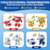 Super Wings Transformer Toys 4-Pack, 5" Action Figures, Educational Toys for Boys & Girls Age 3+