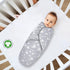 0-3 4 Pack Biloban Baby Swaddles Months for Boy & Girl, Cotton Swaddle Blanket, Newborn Essentials, Lovely Grey Print