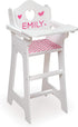 Toy Doll High Chair with Accessories by Badger Basket for 18 inch Dolls