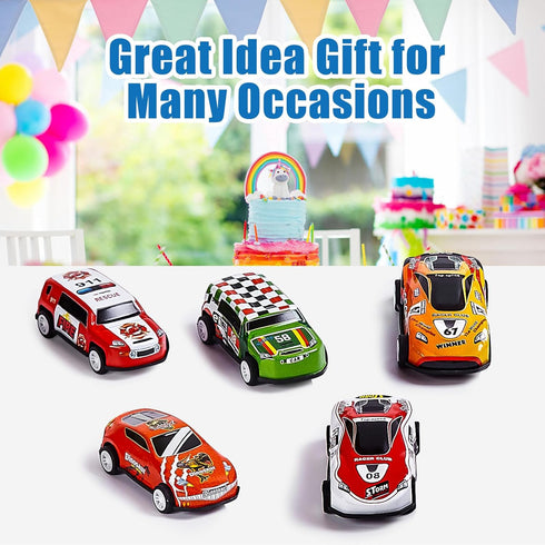 36PCS 3-8, ZHFUYS Metal Pull Back Cars Toy for Kids, Toy Cars for Kids Ages Race Cars Party Favors for Kid Toys, Party