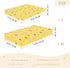 miaozhen 1 Pack 52x28 Cotton Baby Crib Sheets for Boys Girls Soft Stretchy Sweet Yellow Daisy Bee Toddler Bed Cover