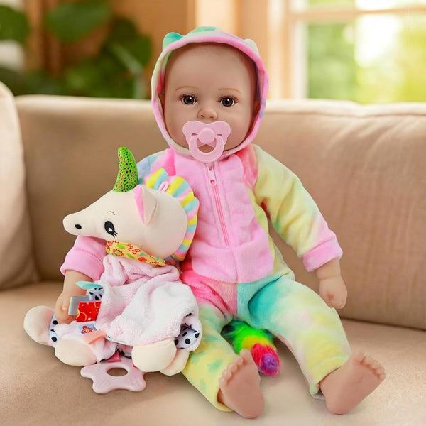 GOAROY Lifelike Baby Dolls Girl, 18 inch Large Realistic Sweet Soft Body