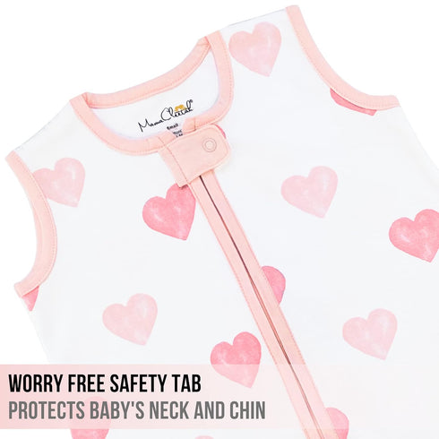 0.5 24-48 Mama Cheetah Baby Sleep Sack TOG, Organic Cotton Baby Wearable Blanket with Two-Way Zipper, Swaddle