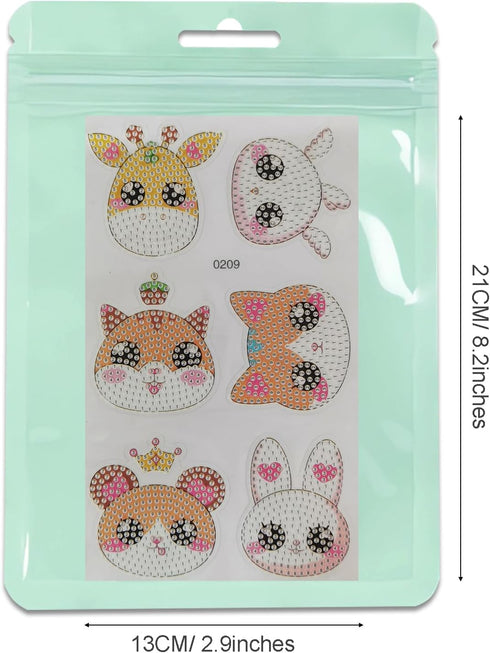 SINHOWANG 4-8 8-12 6pcs Diamond Art Kits for Kids Years Old, Arts and Crafts for Kids Ages Girls Boys Art Supplies