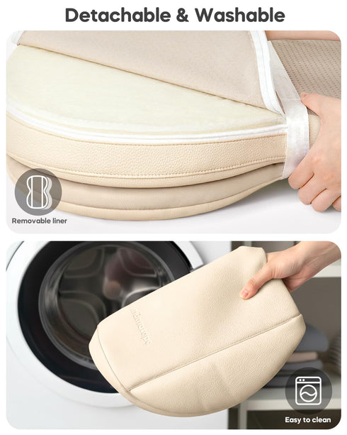 28"16", Baby Changing Pad, Waterproof Wipe-Clean PU Leather with High-Density Foam, Non-Slip Contoured Cushioned Edges