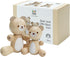 PlanToys Bear & Little Bear Wooden Rattle & Teether Set | Montessori