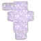 VEKELEE White Bow Purple Background Portable Diaper Changing Pad for Baby, Waterproof &