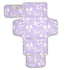 VEKELEE White Bow Purple Background Portable Diaper Changing Pad for Baby, Waterproof &